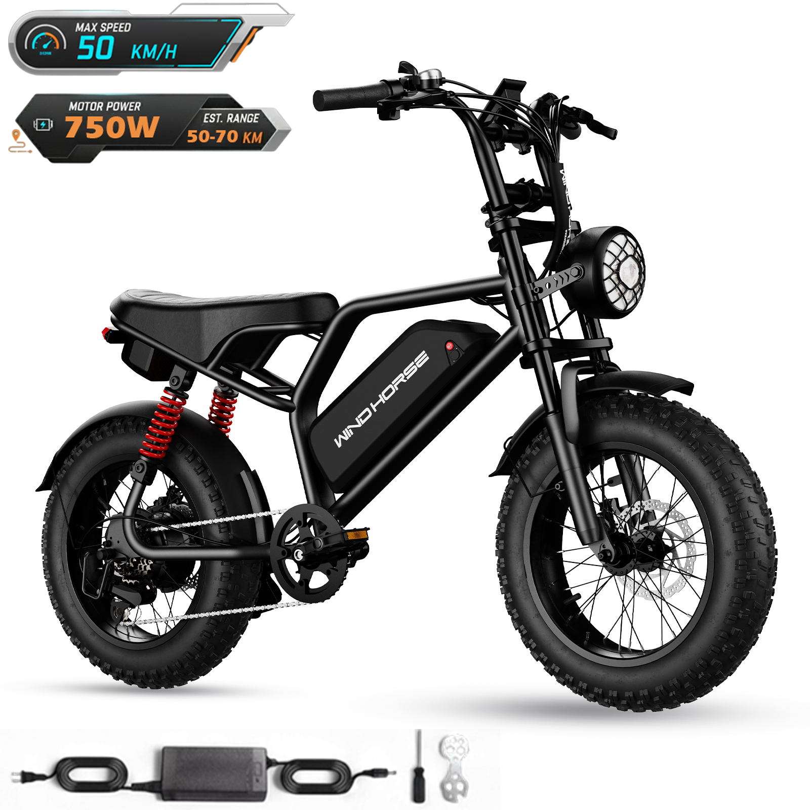 V8 Mini Electric Bike 750W