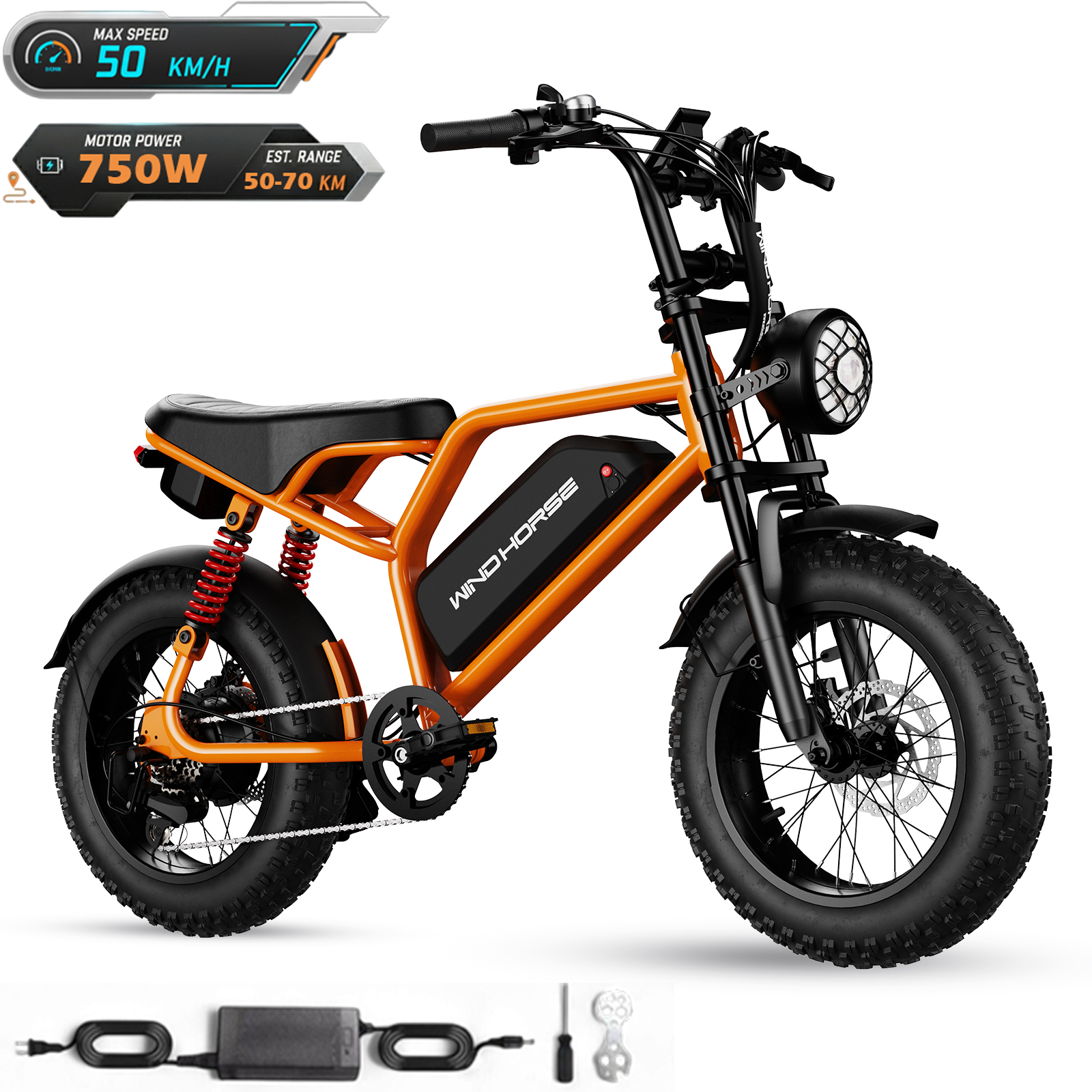 V8 Mini Electric Bike 750W - Image 16