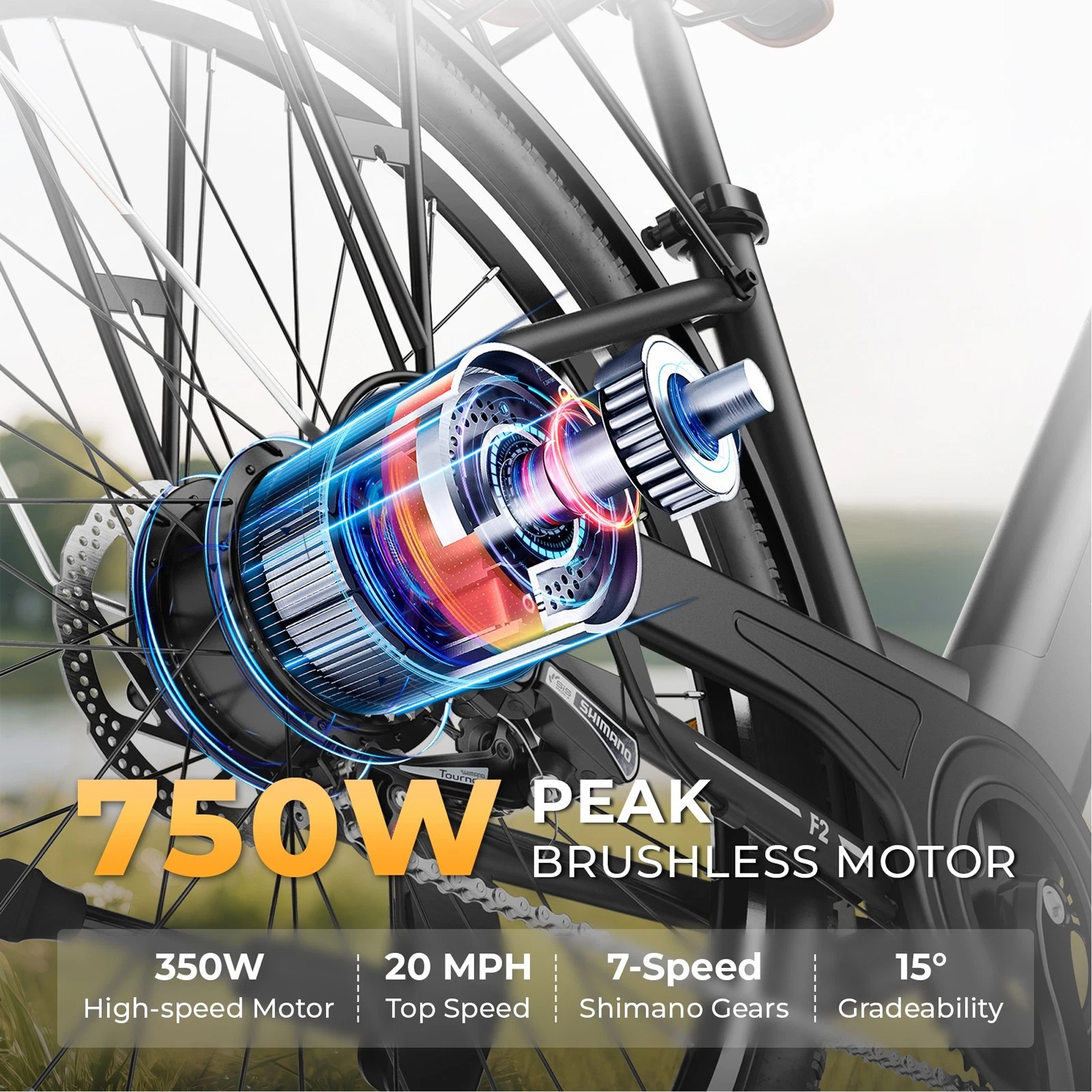 F2 Electric Bike 350W - Image 10