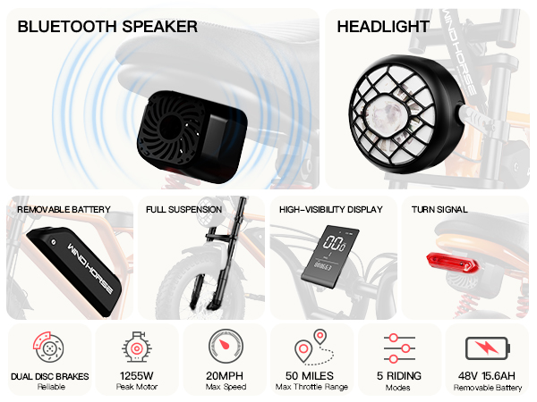 V8 Mini Electric Bike 750W - Image 17
